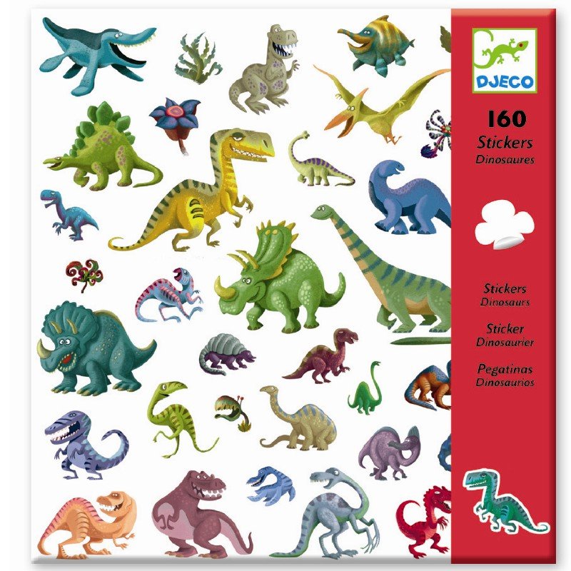 Klistermrkepakke - Dinoer