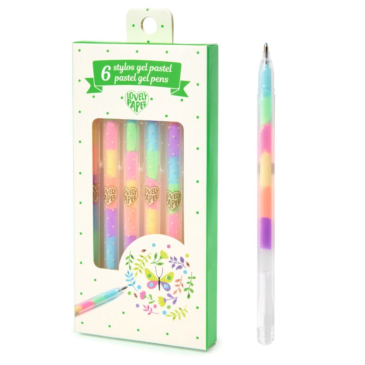 Gelpenne pastelfarver