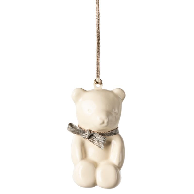 Porcelnsophng bamse off-white/blue