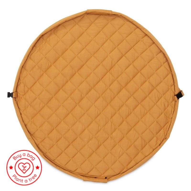 Babytppe quiltet mustard