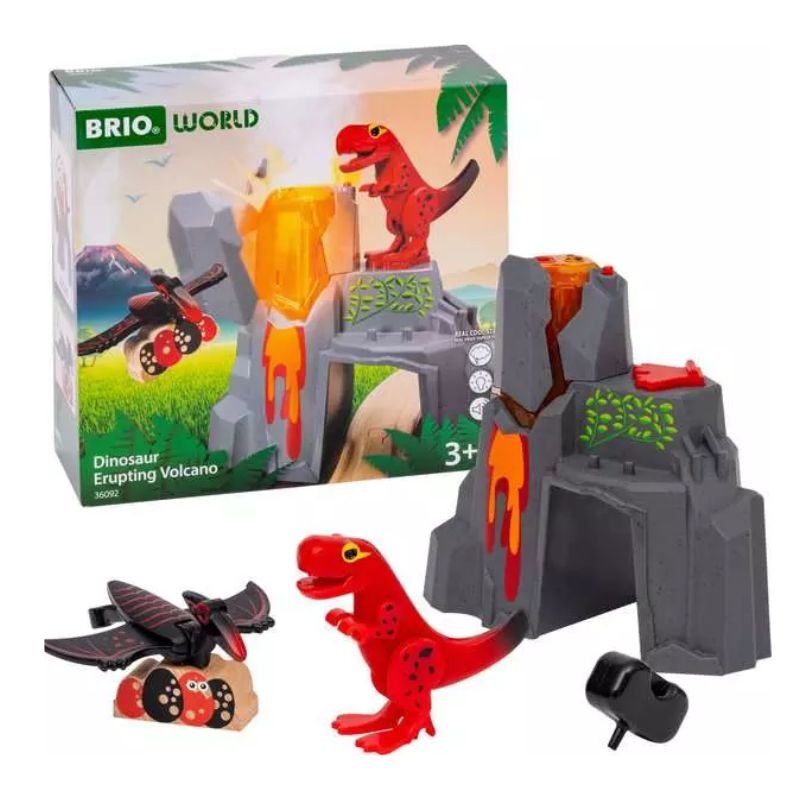 St med aktiv vulkan og dinosaurer