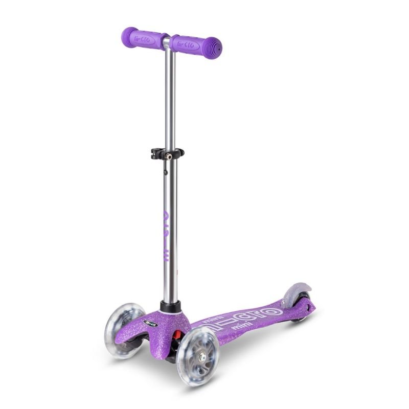 Mini lbehjul - glitter lilla