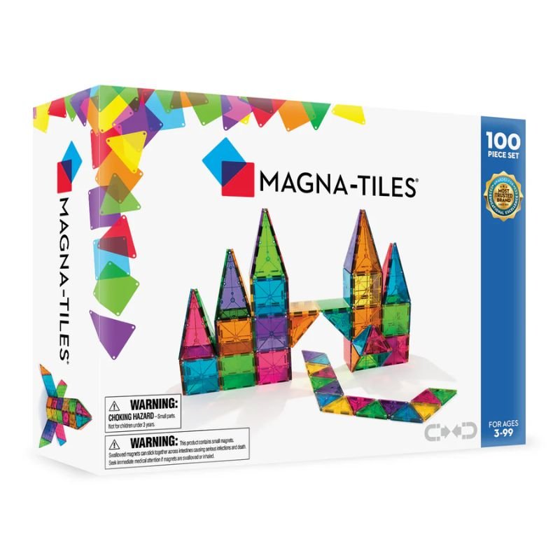 Magna-Tiles Clear Colours - 100 dele