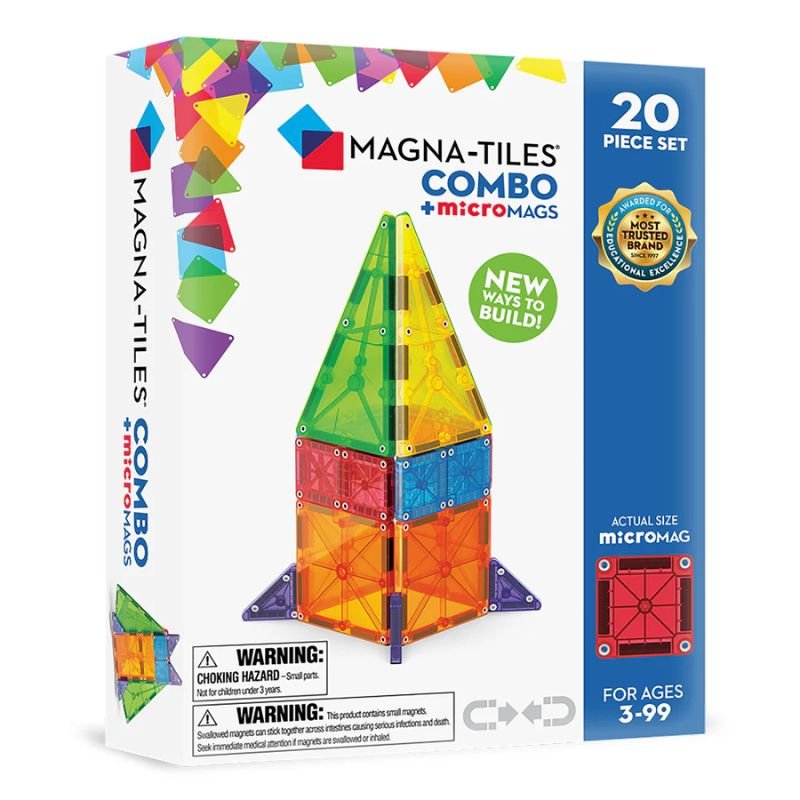 Magna-Tiles Combo + Micromags - 20 dele