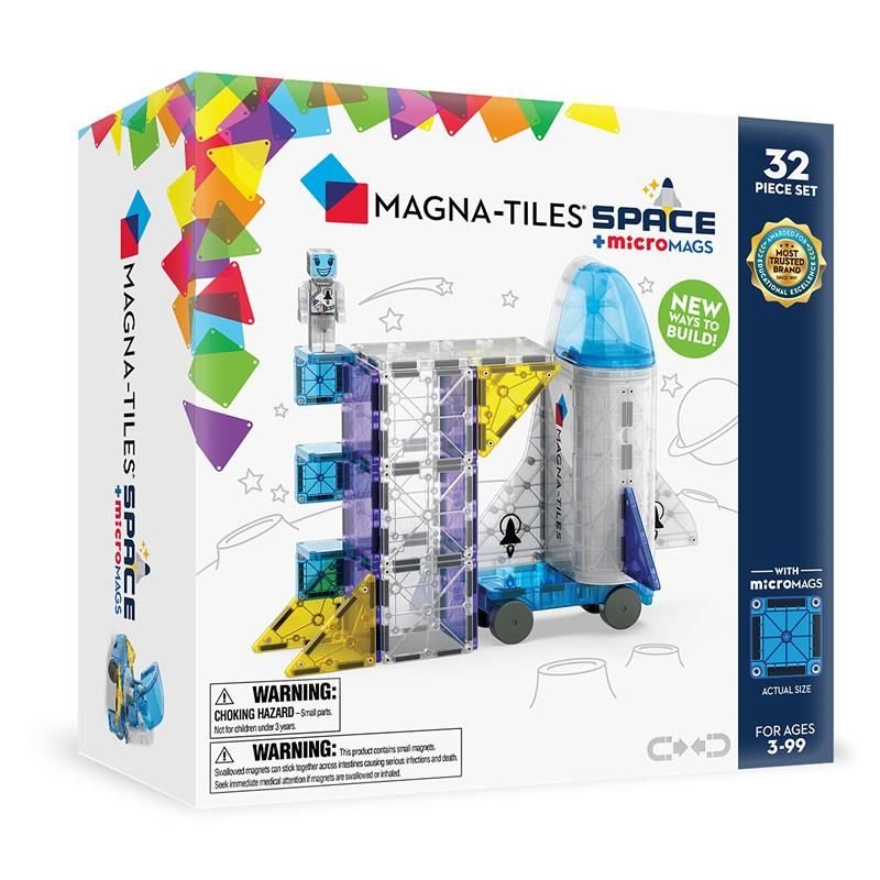 Magna-Tiles Space + Micromags - 32 dele
