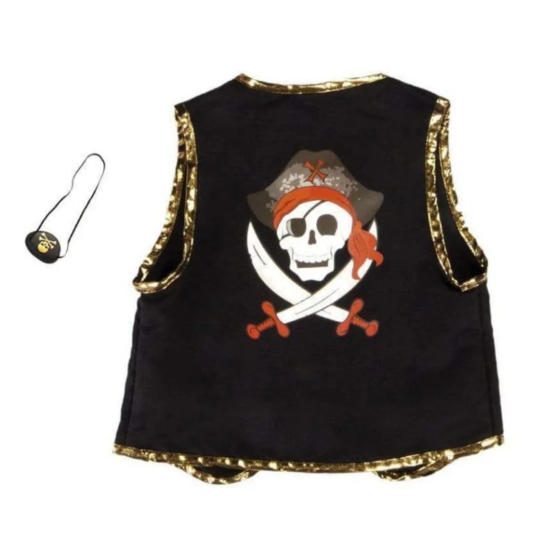 Piratvest med jeklap 4-7 r