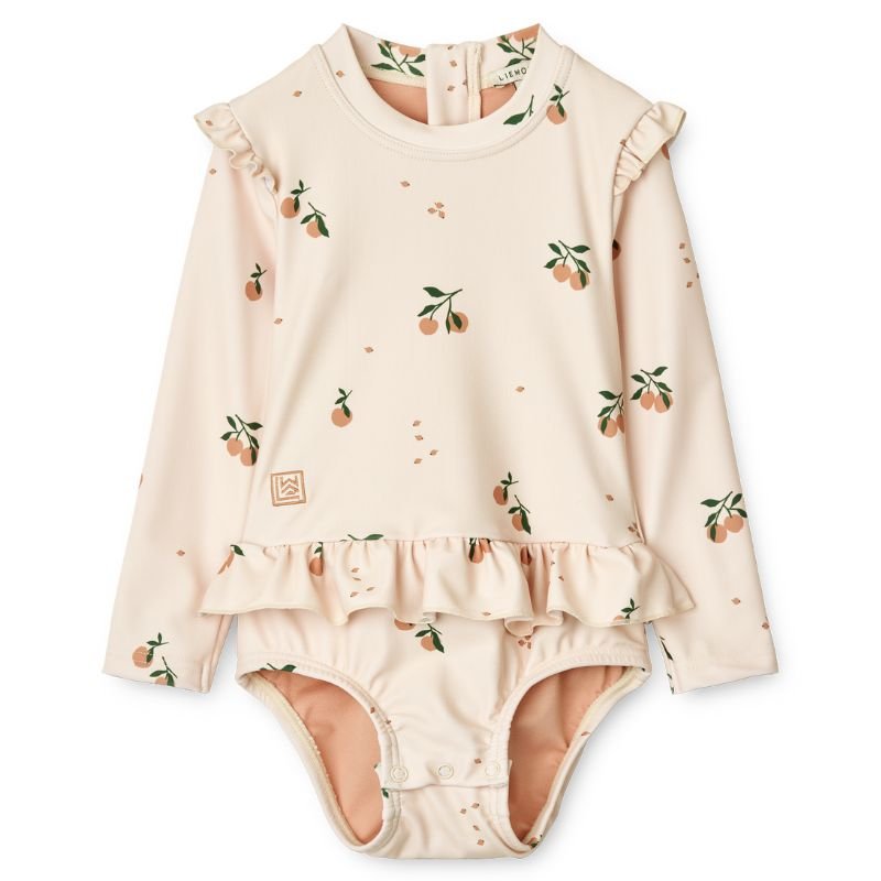 Babybadedragt peach/ sea shell str. 80